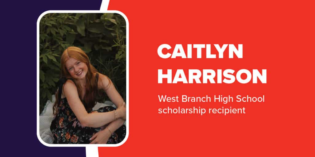 Caitlyn Harrison, West Branch High School Liberty Communications scholarship recipient